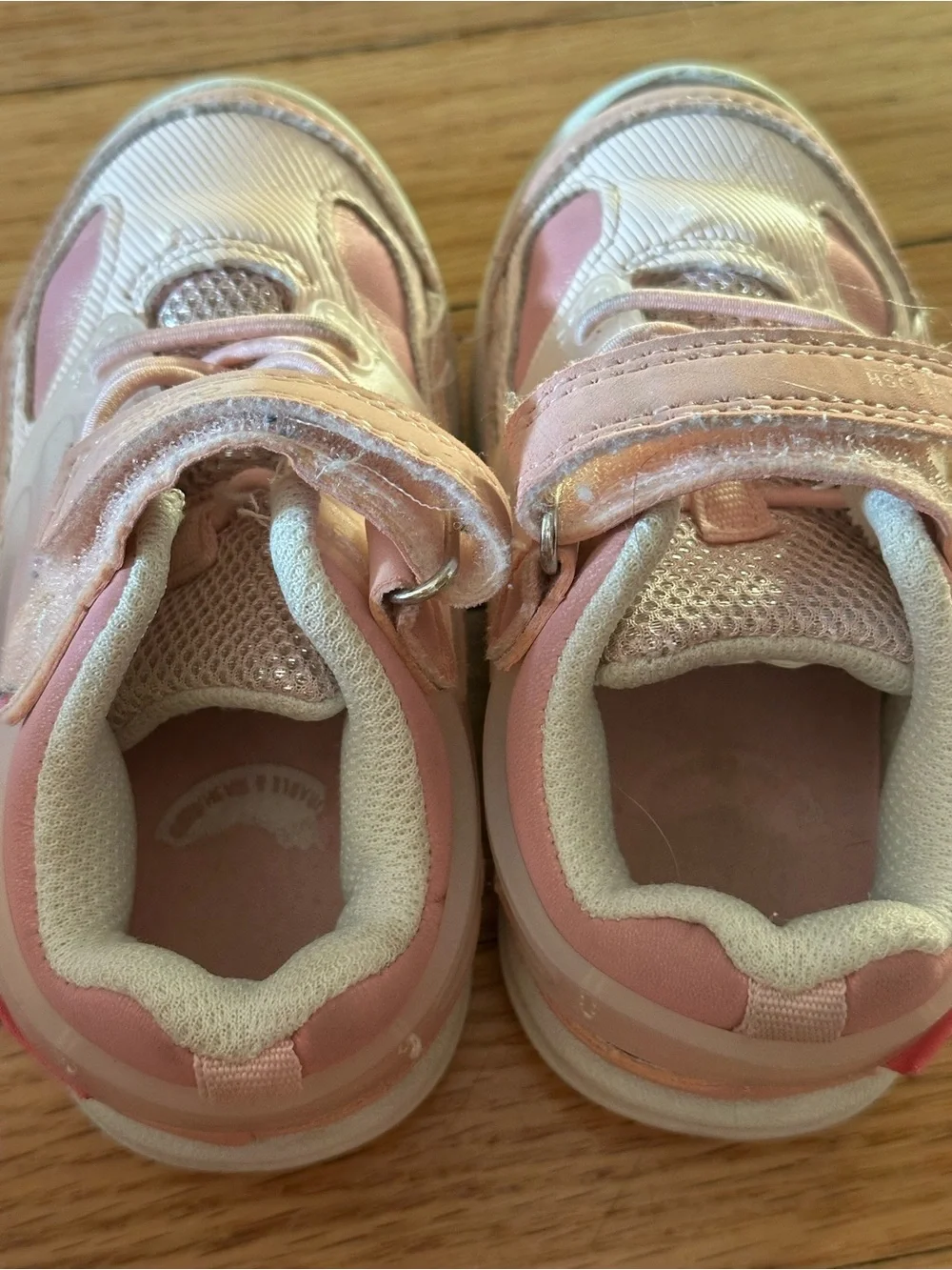 OshKosh B'gosh Light Pink Velcro Sneakers for Kids